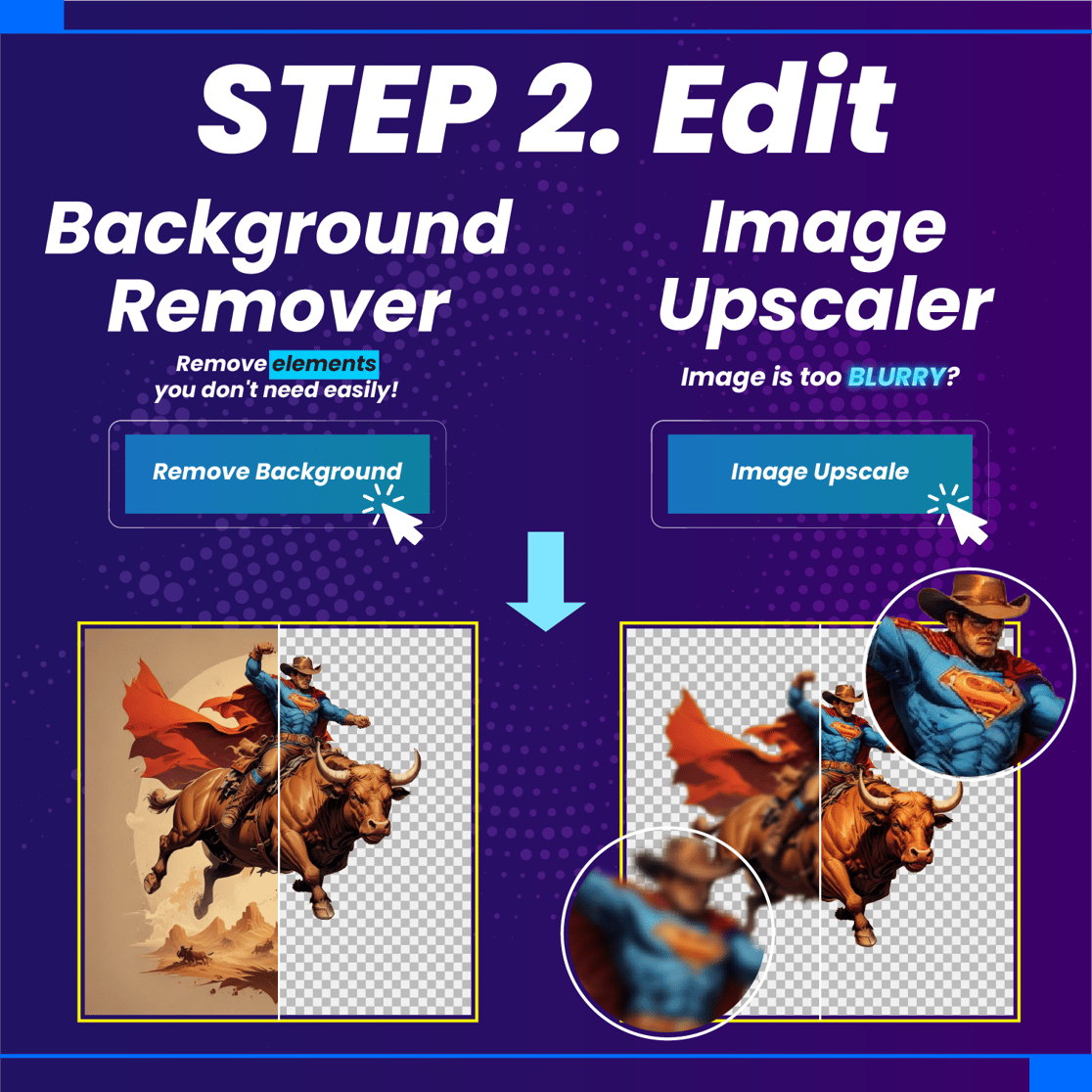 3. Image Upscaler & Background Remover